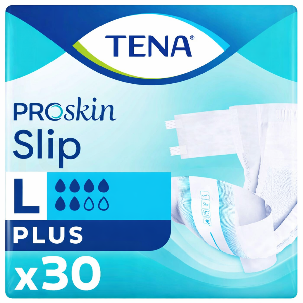 Tena Proskin Slip Plus 6 Damla Hasta Bezi Large 30'lu
